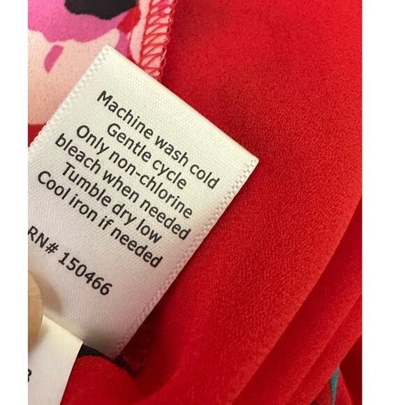 41 Hawthorn red floral sleeveless blouse size Small - Picture 5 of 16